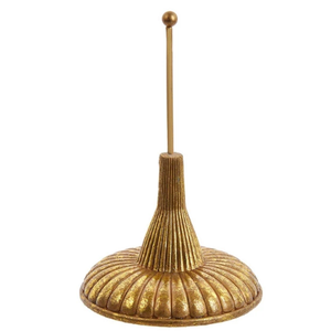 Kurt Adler 7Inch Resin Gold Finial Holder
