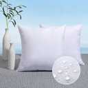 MIULEE Pack of 2 18x18 Outdoor Pillow Inserts, Outdoor Throw Pillows Water-Resistant Decorative Premium Square Pillow Stuffer Sham for Porch Swing Couch Sofa Cushion Patio Furniture