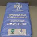 Accompagner Incontinence Bed Pads Washable Waterproof, Ultra-Absorbent Reusable Underpads for Diaper Changing, Nursing, Bedridden, Adults, Seniors, Kids and Dogs (Blue, 24"x24"(Pack of 4))