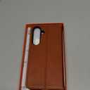 SHIELDON Case for Galaxy S25+ 6.7" 2025, Genuine Leather Flip Wallet Book Case Magnetic RFID Blocking Credit Card Holder Kickstand Shockproof Cover Compatible with Galaxy S25 Plus - Retro Brown