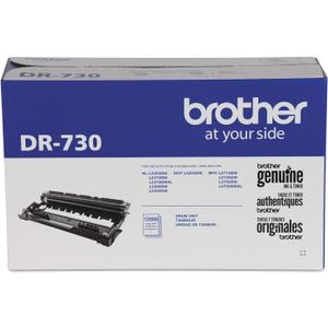 Brother Genuine-Drum Unit, DR730, Seamless Integration, Yields Up to 12,000 Pages, Black (-Drum unit, NOT toner)