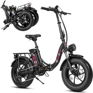 S16/K2 Electric Bike for Adults, Max 22/28MPH Speed & 50 Miles Range (PAS), 750W Peak Motor Ebike with 48V/13Ah Removable Battery, 4.0 Fat Tire and Shock Absorber, UL Certified