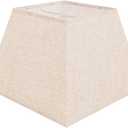 Beige Lamp Shade, 8''x8''Top 13''x13''Bottom 10'' Height, Square Lampshade Replacement Lamp Shade Natural Linen Hand Crafted for Table Lamps Floor Lamps Pendent Light, Assembly Required