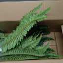 Dkaltm Artificial Boston Fern Bush- Set of 2 Large Artificial Ferns for Outdoors, 45Inch Large Faux Ferns, Suitable for Office & Living Room Decor, 55Branches for Each Bouquet