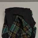 Avidlove Lingerie Set for Women Sexy Lace Two Piece Lingerie Outfits with Tie Top and Mini Pleated Skirt Set (Black & Green Plaid)