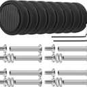 8 Pcs Replacement Luggage Rubber Wheels 2.17 inch, 55mm Suitcase Spinner Wheel Repair Repair Set, Wear-Resistant Trolley Casters (VA41, 55 mm)