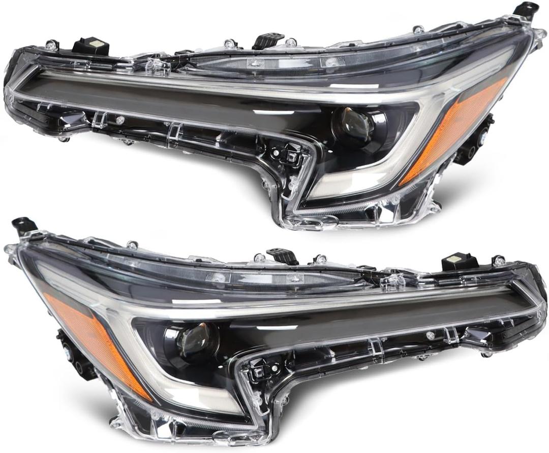 Headlight Assembly Driver Passenger Compatible with 2023 2024 Corolla SE/XLE/XSE/Hybrid XLE/Hybrid SE 2023 Corolla Hybrid XSE 81150-02U60 81110-02T70 (Left&Right)