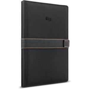 Solo New York Universal Tablet Case - Fits 8.5"-11" Tablets, Compatible with iPad 11th Generation, iPad Air M3, iPad Pro M4, Fire HD 10, & More, Magnetic Strap Closure - Metro, Black