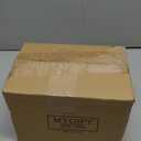 MyGift Artificial Eucalyptus Plant in Modern Gray Concrete Pots with Geometric Embossed Pattern (1, Grey)