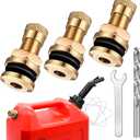 Fuel Gas Can Vent Caps, 3 Pack Upgrade Fuel Gas Can Vent Kit, used for all Fuel Tank Water Jug Enhances Flow for Faster Refills.