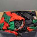 Thuodo 11 FT Long Christmas Inflatables Train with Santa Claus Reindeer Snowman Outdoor Decorations Blow Up Yard with Built-in LEDs for Lawn Garden Holiday Indoor Party Decor