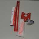 New 4 in 1 Router Milling Groove Bracket, Aluminum Alloy Router Circle Cutting Jig, Multifunctional RouterGuide for Cutting Circles, Adjustable RouterJig Tool for Woodworking (Rose Red) (Standard Size)