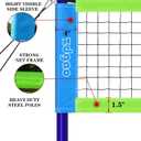 Volleyball Net Outdoor - Portable Volleyball Set for Backyard with Professional Volleyball Net, Wrap Yarn Volleyball and Pump, Boundary Line, Carry Bag, 32' x 3'