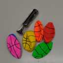 Shindel 6Pcs Mini Basketball, 4.7 inches Small Basketball with Pump for Kids and Adults, Party Favors