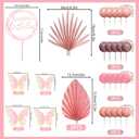 2 x Balls Cake Toppers Butterfly Cake Topper Rose Gold Cake Decorations