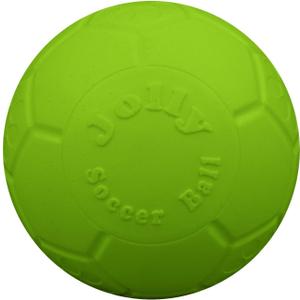Jolly Pets Large Jolly Soccer Ball Floating-Bouncing Dog Toy; 8" Green Apple (Large/X-Large: 8 Inch Diameter)