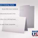 5" X 7" Heavyweight (80lb Cover) Blank White Greeting Card Sets (100 Cards & Envelopes)