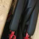 Drive Medical Lightweight Expedition Folding Transport Wheelchair - Ultra Lightweight Mobility Support for Seniors & Adults - Strong Aluminum Frame - Hand Brakes - Compact Folding Travel Chair - Red