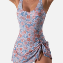 Eomenie Plus Size Swimdress for Women One Piece Swimsuit Tummy Control Swim Dresses Skirt Bathing Suit 2XL