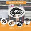 F273704 10FT Propane Adapter Hose for Mr Heater Buddy Series,for Big Buddy/Little Buddy/Portable Buddy Accessories to Propane Tank,Propane Heater Adapter Hose,for Buddy Flex Heater Hose to Propane Keg