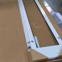 Ideal Pet Products Aluminum Pet Patio Door, Adjustable Height 77-5/8" to 80-3/8", 7" x 11-1/4" Flap Size, White