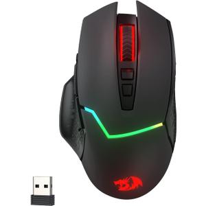 Redragon M690 PRO Wireless Gaming Mouse, 8000 DPI Wired/Wireless Gamer Mouse w/Rapid Fire Key, 8 Macro Buttons, Ergonomic Design for PC/Mac/Laptop