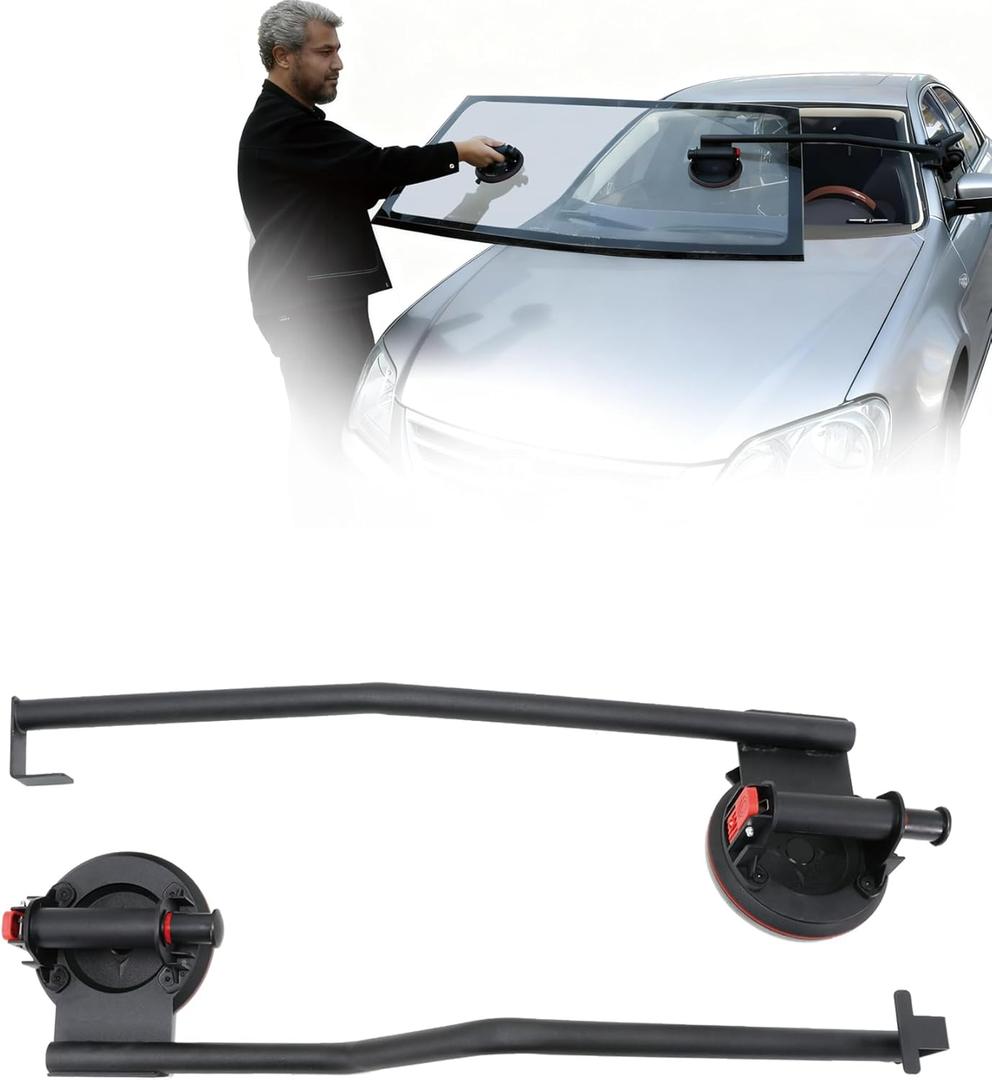 Windshield Installation Tool (with Vacuum Suction Cup), Auto Windshield Glass Installation Removal Tools, Suction Cup Holder for Replacing Car Windshields