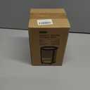 Makeup Brush Holder, 2 Tier Clear Cosmetic Tools Organizer, Round Makeup Organizer for Vanity Countertop (Black)