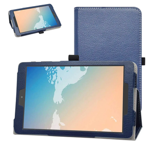TCL/Alcatel Tab 8/2 Case, PU Leather Folio 2-Folding Stand Cover for Verizon TCL 9038s/T-Mobile Alcatel 9032Z 8" Tablet, Dark Blue