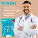 Brison Nasal Dilators for Breathing and Sleeping - 3 Pack Anti Snoring Nose Vents Opener for Better Breathing Sleeping and Activity Improves Airflow - Soft