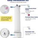 Membrane Solutions 1812/2012 24-150 GPD RO Housing Kit, Reverse Osmosis Membrane Filter Housing Replacement with Elbow Fittings, Housing Wrench, Check Valve