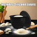 Silicone Bowl Liners for 5 Qt Kitchen Mixers, Silicone Liners for Kitchen Tilt-Head 5 Qt Mixers, Mixer Attachments and Accessories, Replacement Mixers Bowls (MIX-3pcs,5 Qt)