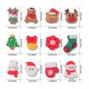 SILPECWEE 3 Boxes 36 Grids 3D Christmas Resin Nail Charms Nail Glitter Sequins Nail Pearls Studs Flat-back Nail Rhinestones Mermaid Beads Nail Jewelry for Acrylic Nails Nail Art Decoration