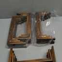 4 Set Wooden Tiered Risers Display Stands for Vendor Events,Stackable Wood Cupcake Display Stand,Farmhouse Decor Wood Dessert Table Display Set,Vendor Booth Display Items,Food Display Risers for Party (Dark Brown)
