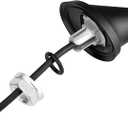 Eightwood Universal Car Radio Rubber Antenna 7in, FM AM Roof Mount Vehicle Antennae Replacement with Mount Base 16ft Cable for Car Truck Stereo Receiver Head Unit