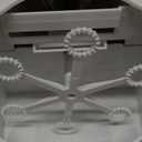 Bubble Machine, Automatic 18000+ Per Minute Big Bubbles Blower Maker for Kids Toddlers with 2 Speeds,6 Wands,Operated by Plugin or Batteries for Outdoor/Indoor Birthday Parties,Wedding (White)