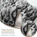 3D Bubble Mat Faux Fur Floor Mat Area Rug 700GSM Super Soft Plush Fluffy Fur Rugs for Hallway Nursery Rugs Home Dcor Rectangle-Grey,4 * 6ft
