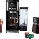 Ninja DualBrew Pro Hot & Iced Coffee Drip Coffee Maker | Compatible with K-Cup Pods | 3 Brew Styles (Classic, Rich, & Iced) | 70oz Removable Reservoir & Dishwasher Safe | Black | 14-Cup 