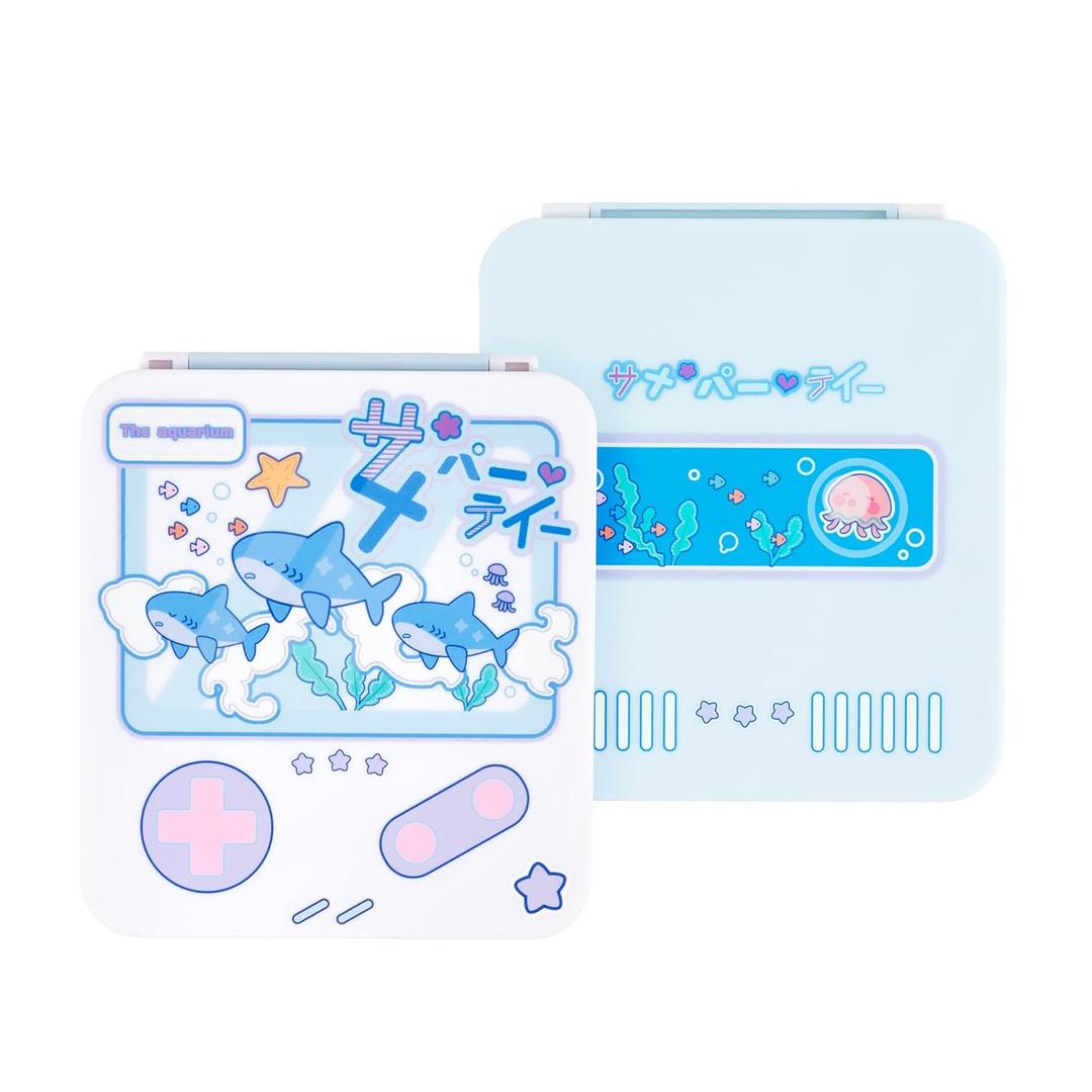 GeekShare Portable Switch Game Card Case- Switch Game Holder Case with 12 Game Card Slots- Game Card Carrying Storage Box Compatible with Switch Lite/Switch/Switch OLED (Shark Party)