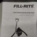 Fill-Rite FR152 Piston Hand Pump with Hose & Nozzle Spout, Red