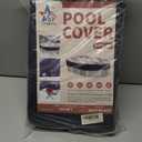 STARPYNG-Pool Cover,Above Ground Pool Solar Cover, Underground Pool Cover Protector with Drawstring Design, Easy to Install (Pool Size: 18X34FT, Cover Size: 21X37FT, Oval, Navy/Black,weve 7x7)