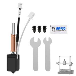 Upgrade Hotend Kit for Anycubic Kobra 3/Kobra 3 Combo 3D Printer,24V 60W Ceramic Heater Print Head Hot End Kit with Hardened Nozzle 0.2,0.4,0.6,0.8m Thermistor Ceramic Heat Sink Silicone Cover