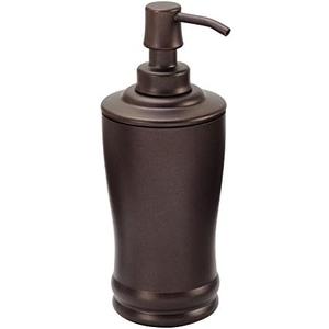 iDesign Metal Tall Liquid Soap Dispenser Pump, The Olivia Collection – 8 Oz., Bronze