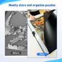 ALL4JIG 25.98"*30.31" Puzzle Binder Space-Saving Storage Folder for 5001000 Piece Puzzle Collection, Holds 20 Puzzles, HD Film Pockets, Birthday Gift for Mom & Grandma