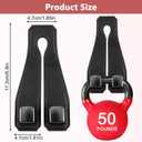 2 Pack Upgrade Car Purse Hook for Car, Headrest Hooks for Car,Car Seat Bag Hooks for Headrest,Premium Leather Car Headrest Hanger with Metal Hooks,Car Organizer Backseat Gadgets (Volcano red)