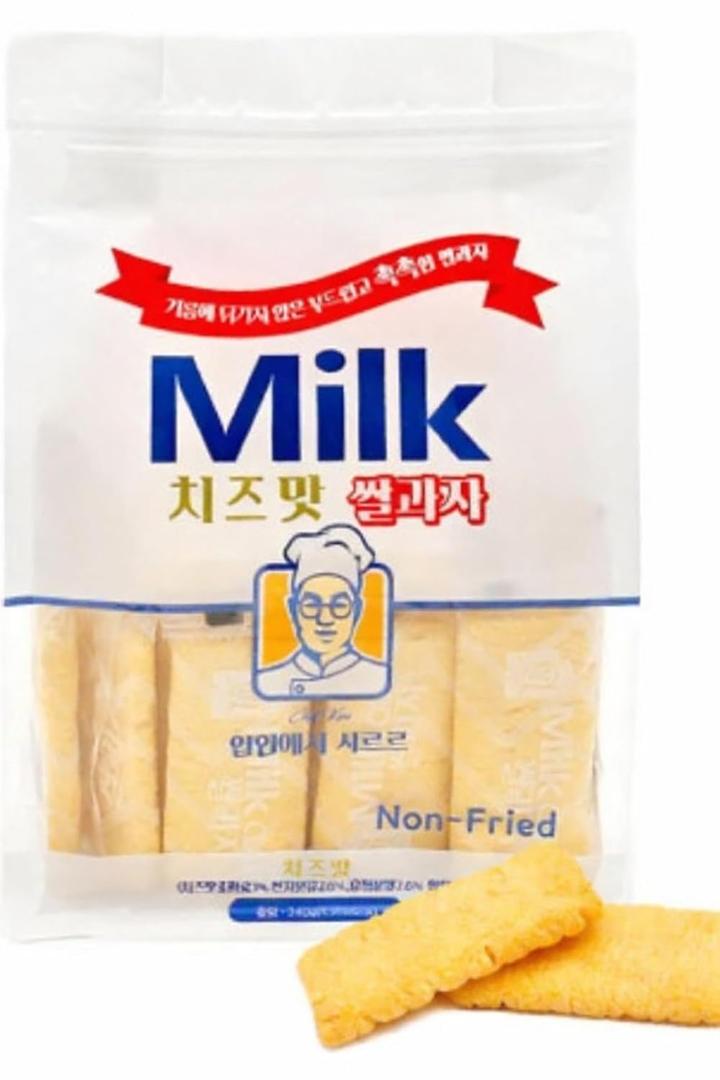 Korean Milk Rice Cracker 240g (240g, Cheese) (EXP 01/17/27)
