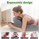 RSN Ergonomic Foam Wedge Pillow, 27 Angled Support for Neck and Waist, Multi-Position Support Pillow (Blue)