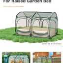 Poray Large 8.2x4FT Plant Netting Cover, Pop up Tunnel Crop Cage Gardening Net,Pest Guard Cover for Vegetables &Fruits,Durable Gardening Net for Plant and Animal