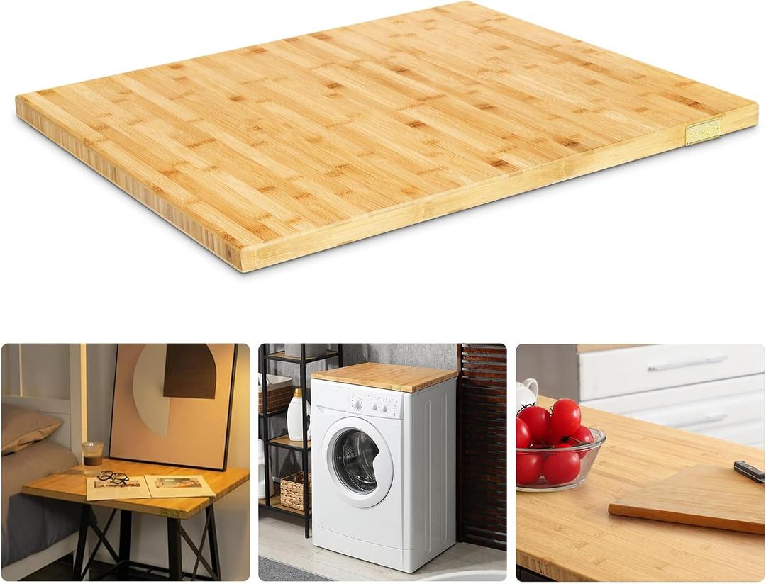 30"x25" Butcher Block Countertop, DIY Bamboo Countertop, 1.2'' Thick Waterproof Table Top, Used as Cutting Board, Office Desk Tops, Living and Dining Room Tables, Laundry Counters, Kitchen Countertop