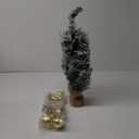NALONE 24 Inch Mini Christmas Tree with Lights and Timer, Snow Kissed Tabletop Christmas Tree with 36 Pcs Ornaments, Artificial Small Xmas Tree with Pinecones and Red Berries